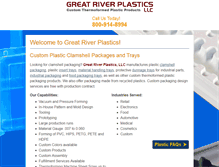 Tablet Screenshot of greatriverplastics.com